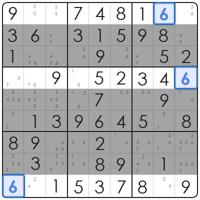 hidden singles sudoku
